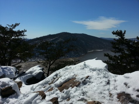 Weverton Cliffs with the Potomac River in the background.  I can see Spring from here!