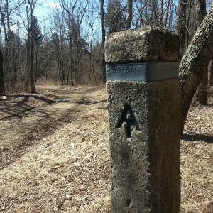 Turn off for the Piney Ridge trail.  