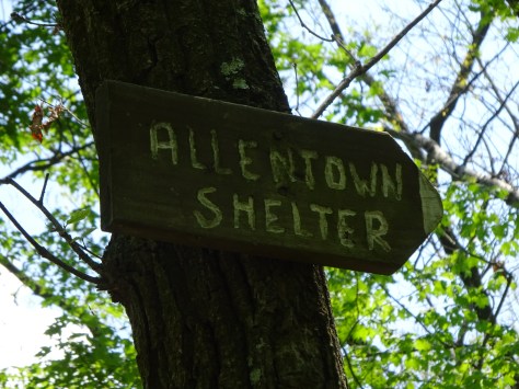 Yay! the Shelter at 7.4 miles.